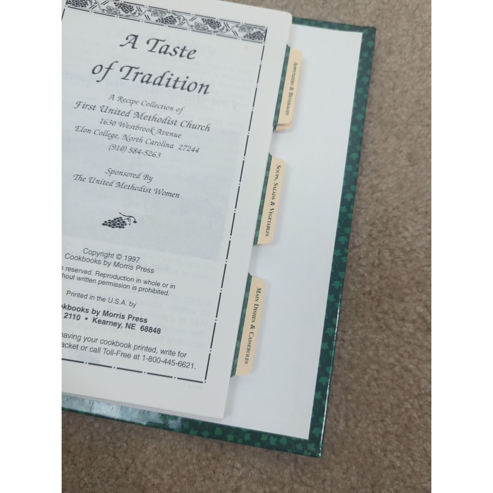 UMW Of First United Methodist Church Spiral Cookbook Elon College, N.C. 1997 - Picture 5 of 13